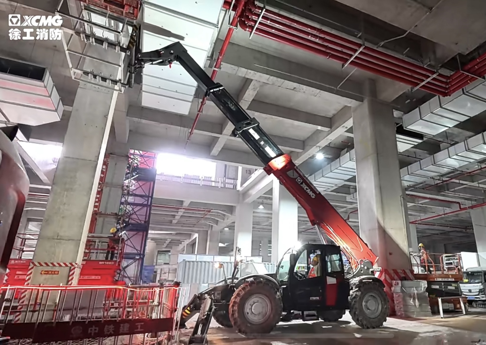 客户用了都说好！星空官方网页版XT5017K伸缩臂叉装车施工纪实