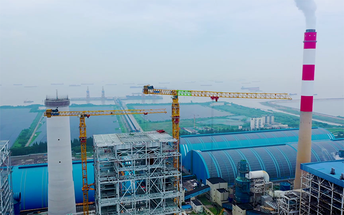 双塔合璧！华能太仓电厂项目星空官方网页版超大塔显身手