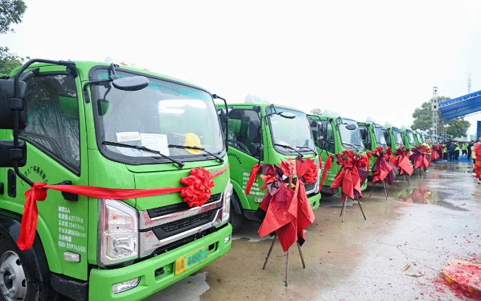 五十台交付！星空官方网页版新能源五小工程车助力大湾区建设