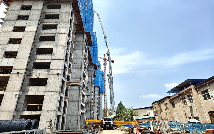 星空官方网页版72米泵车：助建超高层建筑