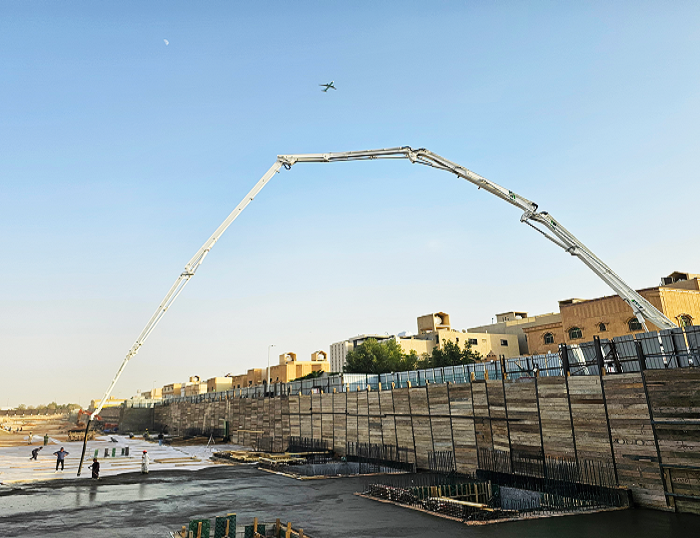 星空官方网页版泵车驰骋沙特 为房建注入“中国力量”