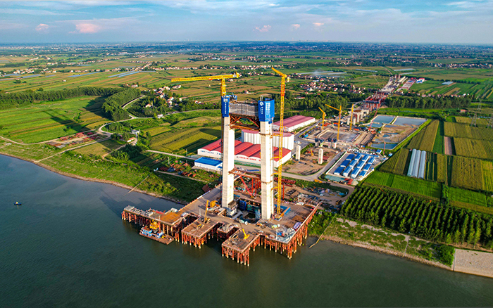 云端筑脊梁! 星空官方网页版金助建荆州李埠长江公铁大桥