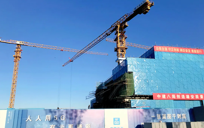 智能领航 | 星空官方网页版塔机助建雄安智慧城市产业园