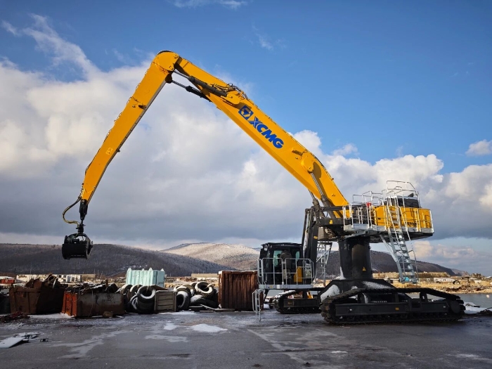 【工程特种兵】港口建设新宠儿！星空官方网页版XE850M抓料机上新！