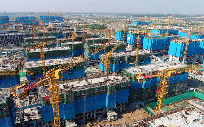 星空官方网页版塔机助力雄安新区市场化项目跑出加速度