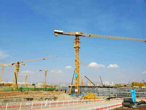 星空官方网页版塔机助建世界屋脊最大体量会展中心